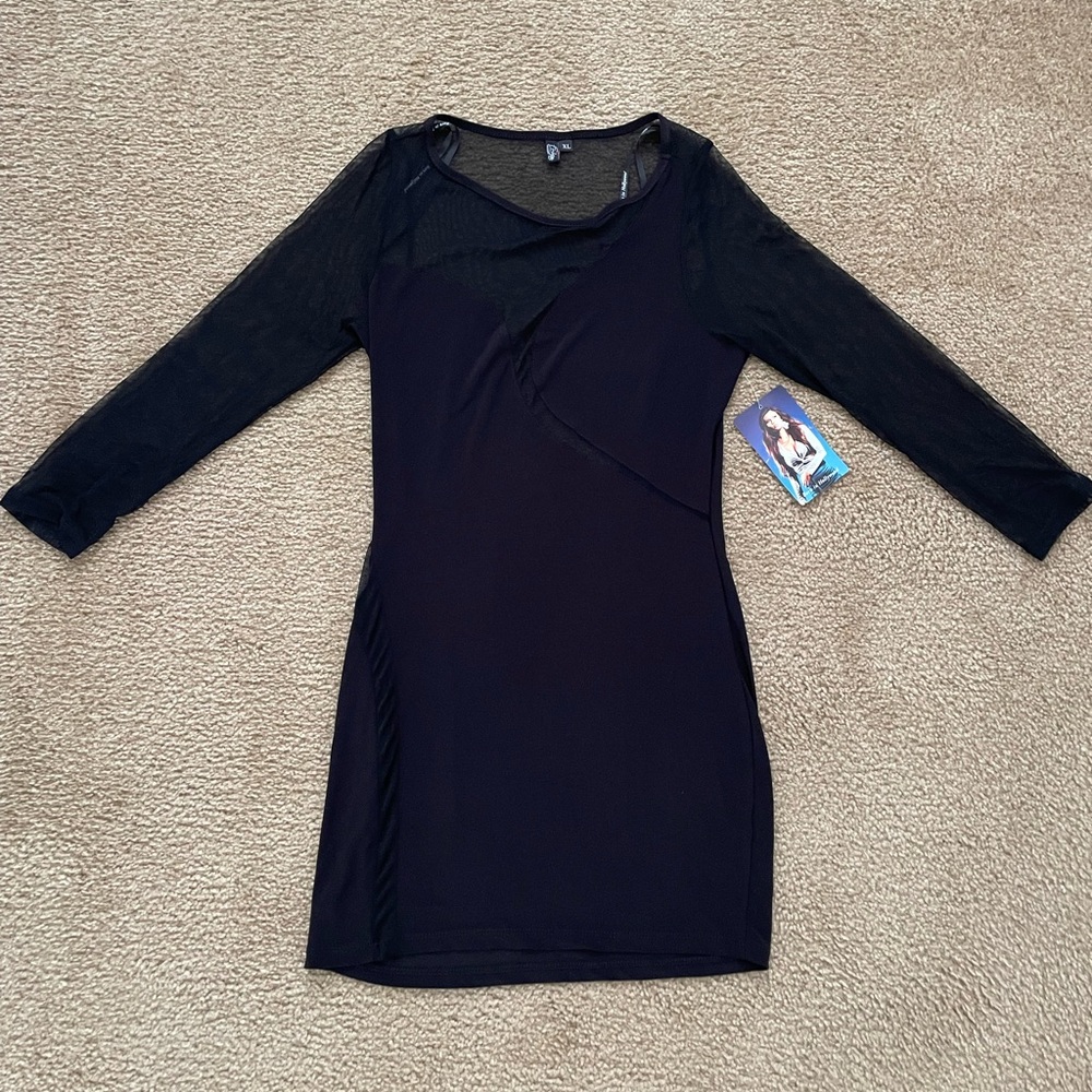 Forplay Born in Hollywood Mini Black Dress